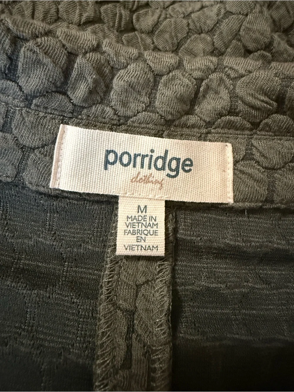 ANTHROPOLOGIE PORRIDGE Textured Single Button Jacket Size M